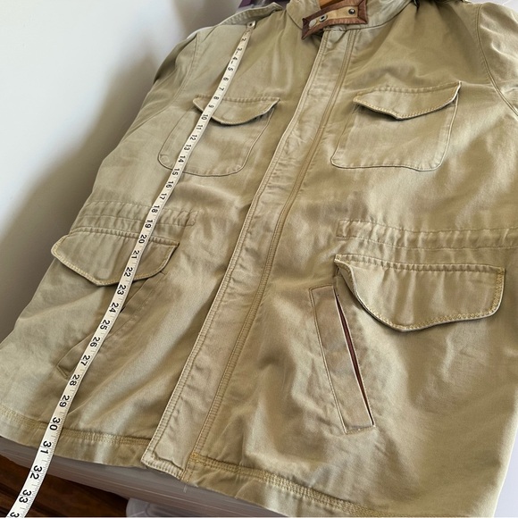 ORVIS Vintage Khaki Beige Chore Safari Field Utility Cotton Jacket Size XL 46-48 - Picture 14 of 16